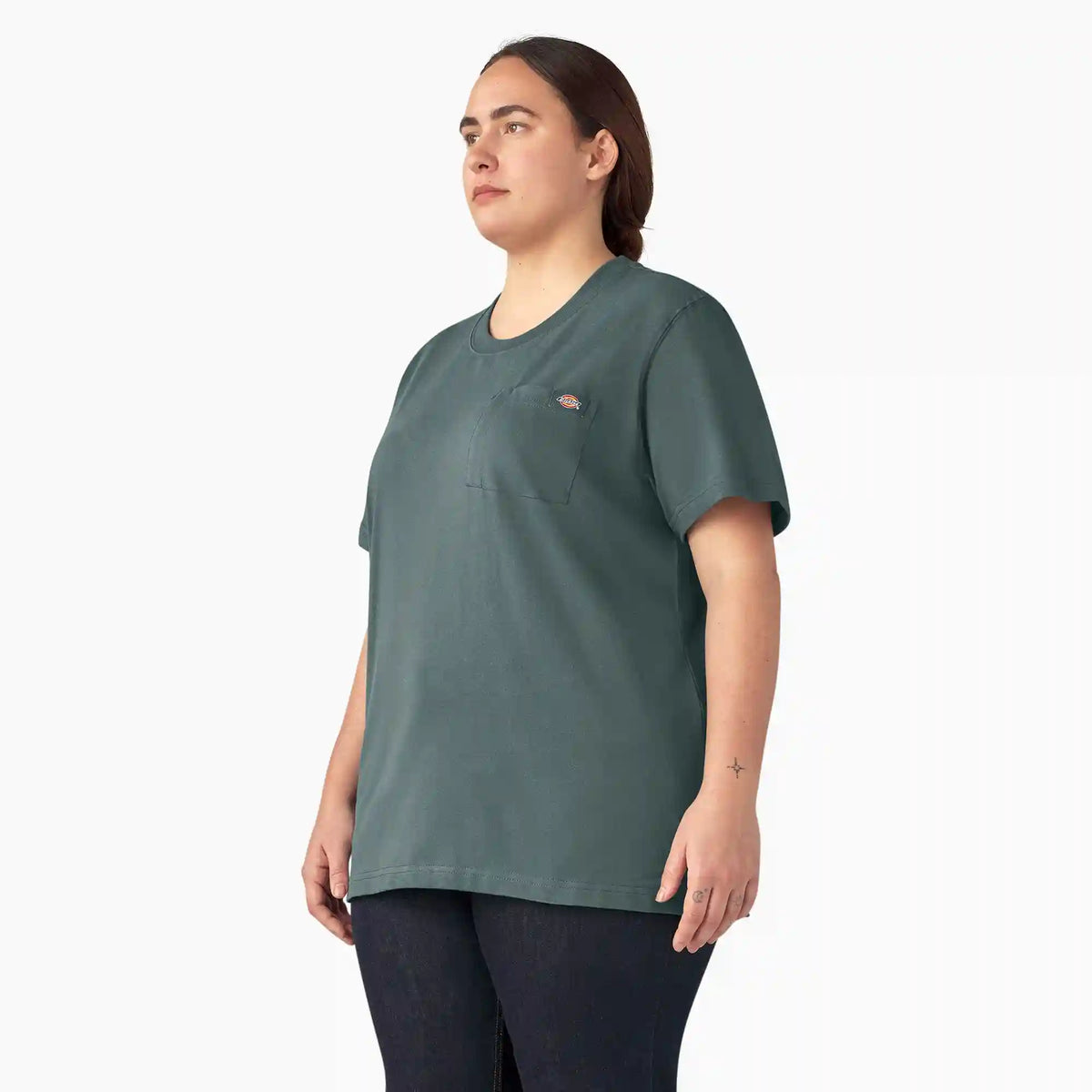 Women's Plus Heavyweight Short Sleeve Pocket T-Shirt