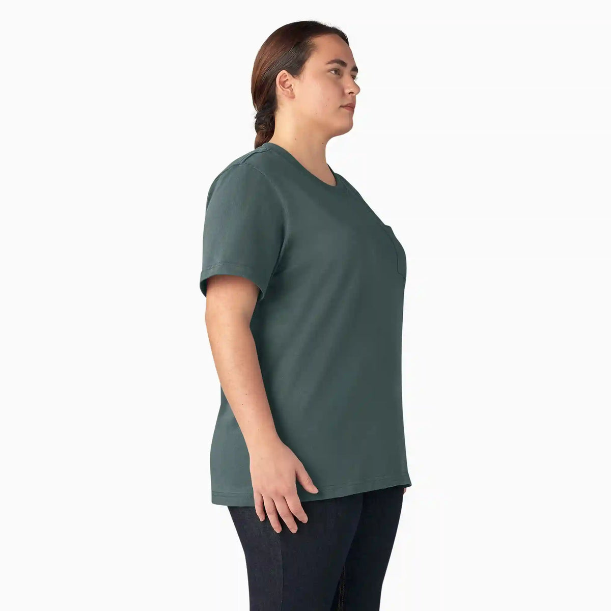 Women's Plus Heavyweight Short Sleeve Pocket T-Shirt