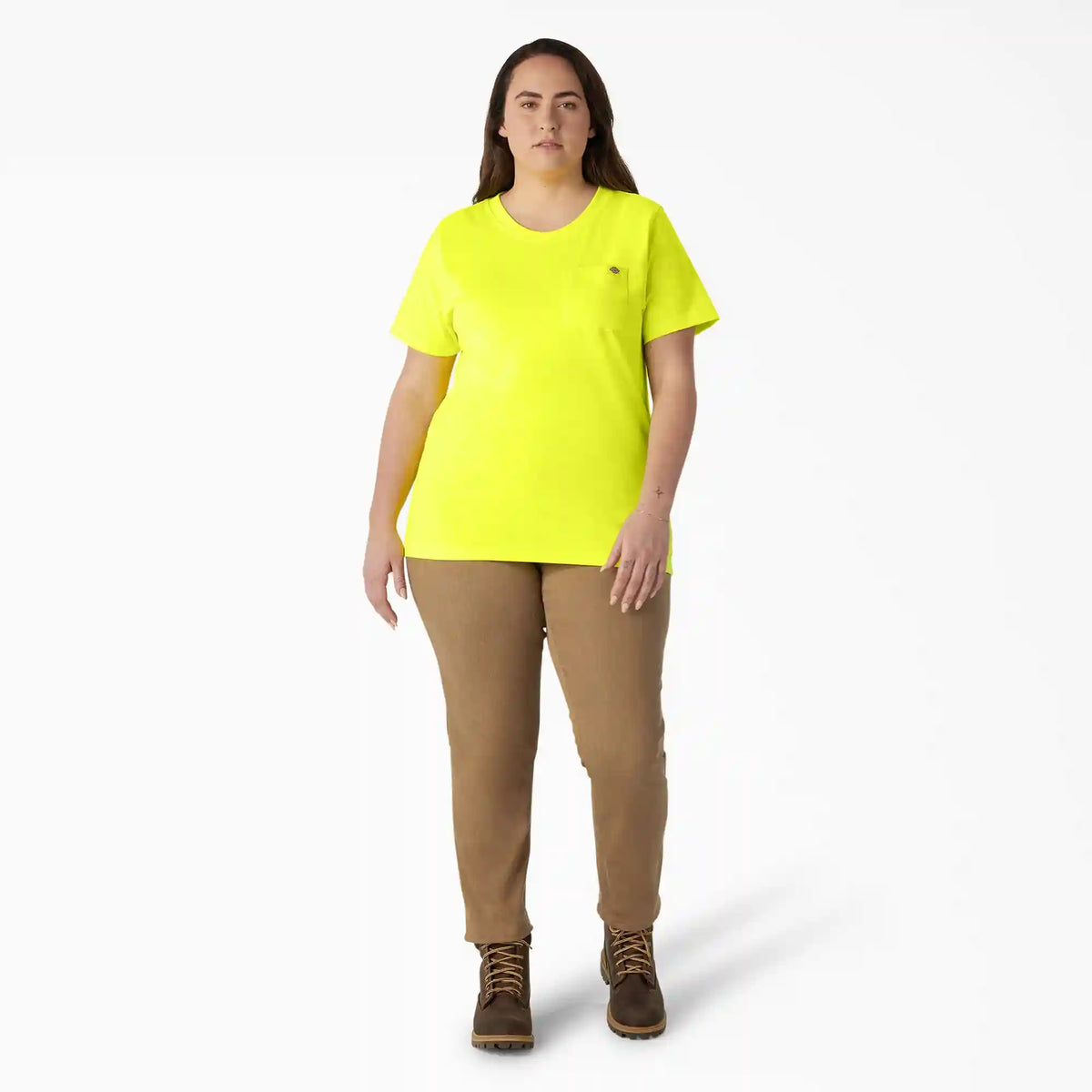 Women's Plus Heavyweight Short Sleeve Pocket T-Shirt