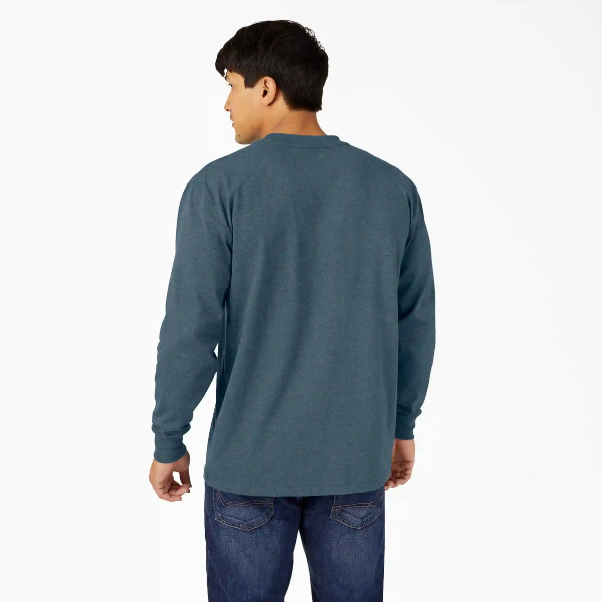 Heavyweight Heathered Long Sleeve Pocket T-Shirt