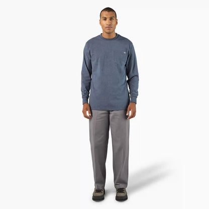 Heavyweight Heathered Long Sleeve Pocket T-Shirt