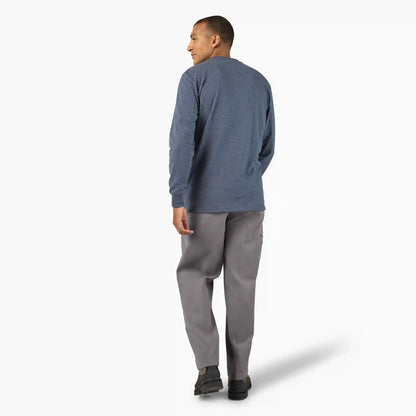 Heavyweight Heathered Long Sleeve Pocket T-Shirt
