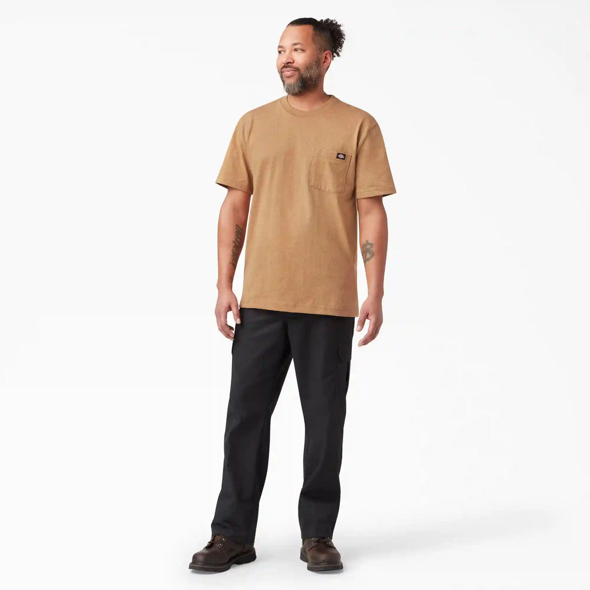 Heavyweight Heathered Short Sleeve Pocket T-Shirt