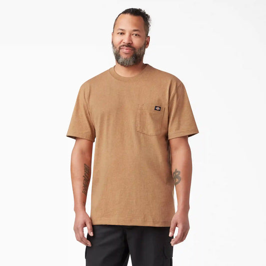 Heavyweight Heathered Short Sleeve Pocket T-Shirt