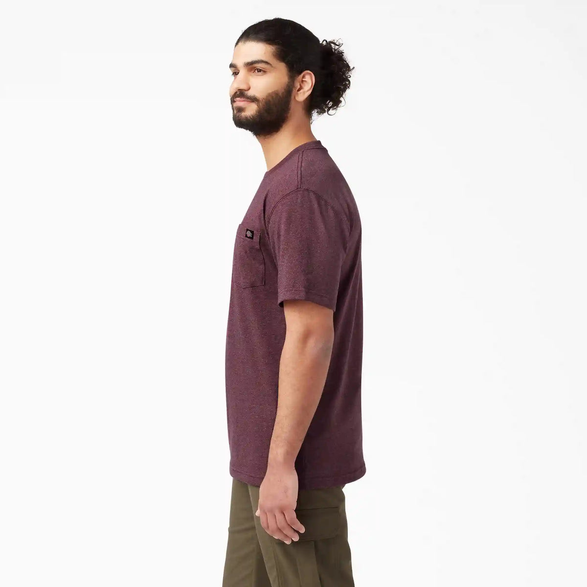 Heavyweight Heathered Short Sleeve Pocket T-Shirt