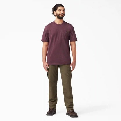 Heavyweight Heathered Short Sleeve Pocket T-Shirt