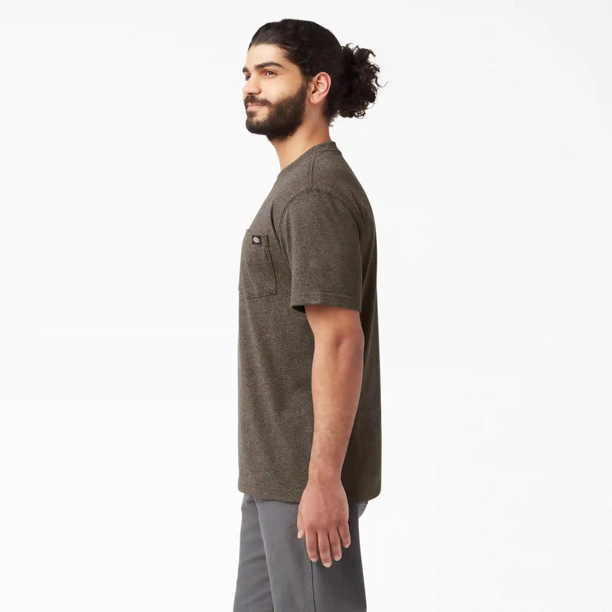 Heavyweight Heathered Short Sleeve Pocket T-Shirt