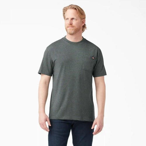 Heavyweight Heathered Short Sleeve Pocket T-Shirt