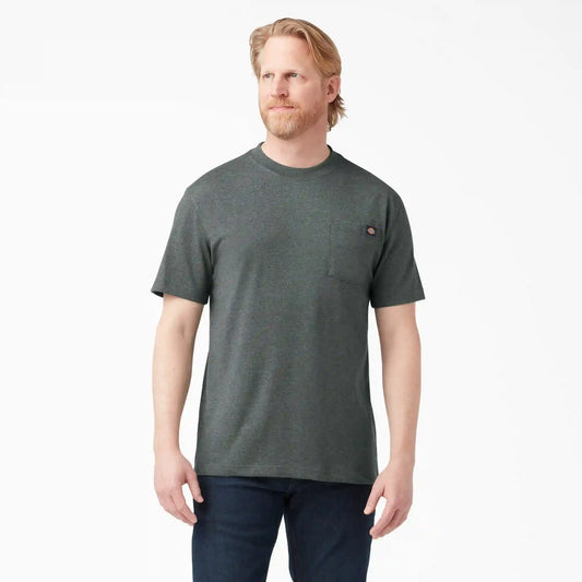 Heavyweight Heathered Short Sleeve Pocket T-Shirt