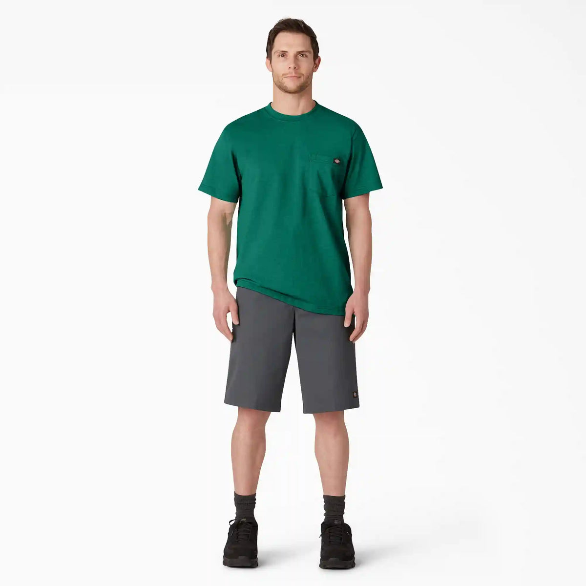 Heavyweight Heathered Short Sleeve Pocket T-Shirt