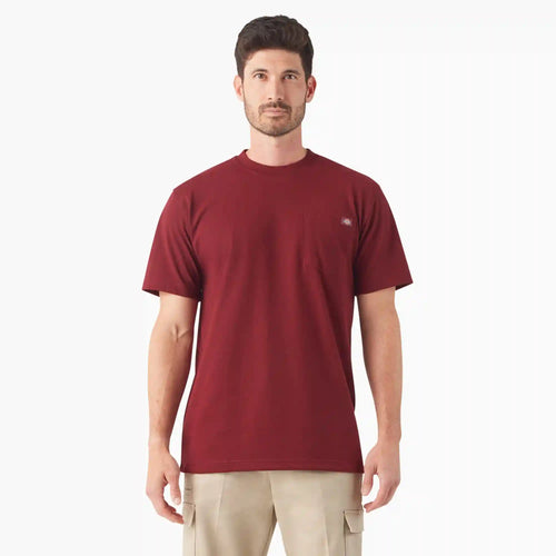 Heavyweight Heathered Short Sleeve Pocket T-Shirt