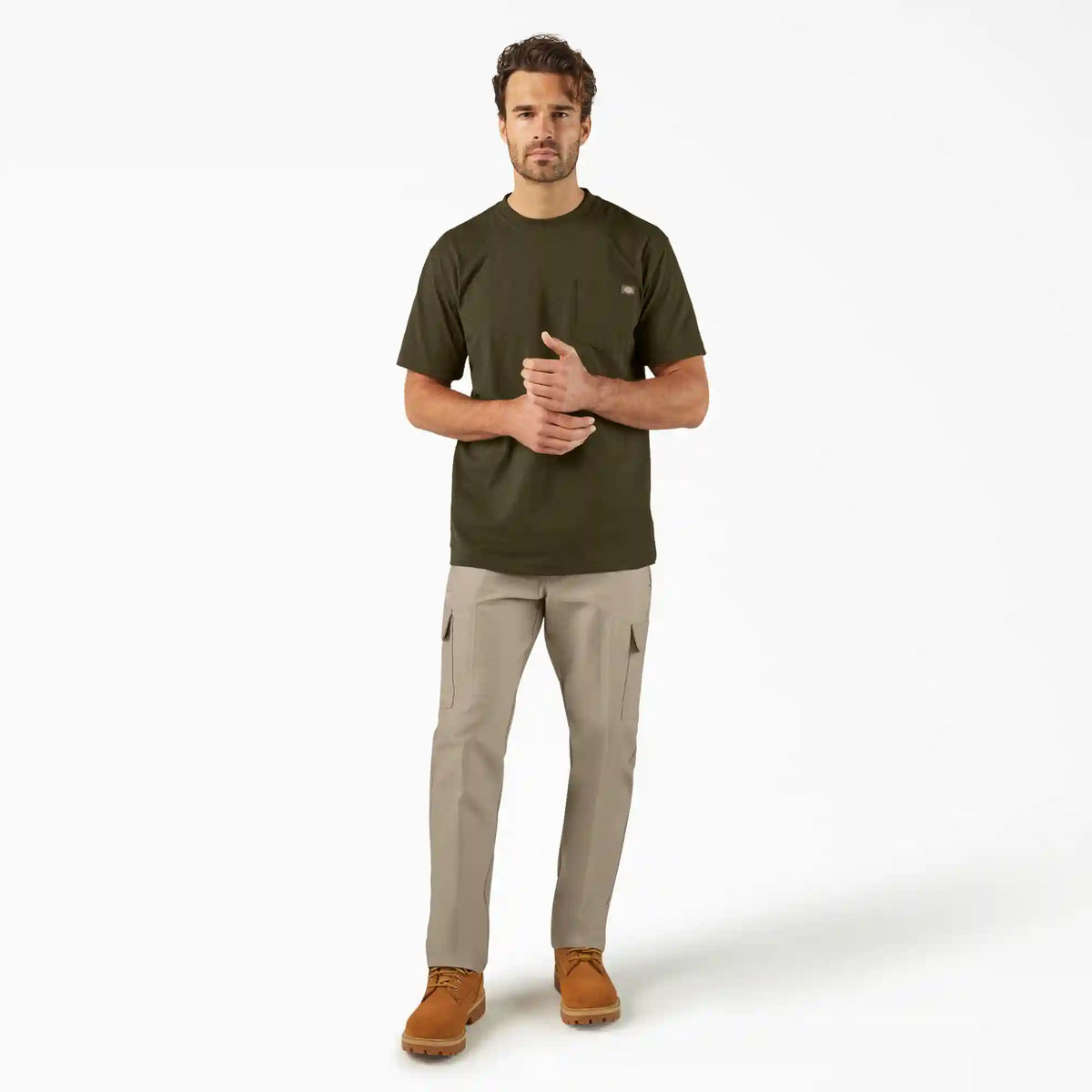 Heavyweight Heathered Short Sleeve Pocket T-Shirt