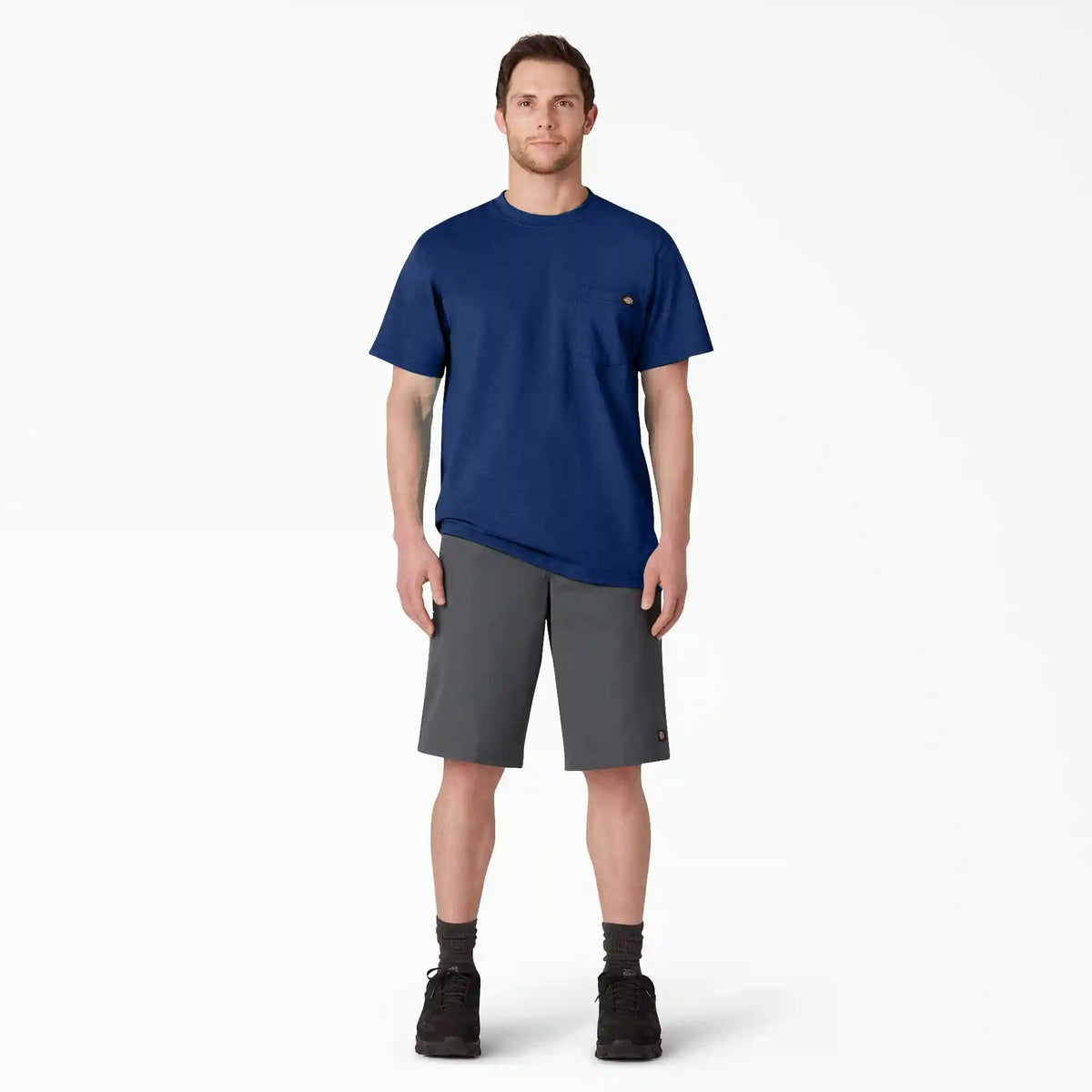 Heavyweight Heathered Short Sleeve Pocket T-Shirt