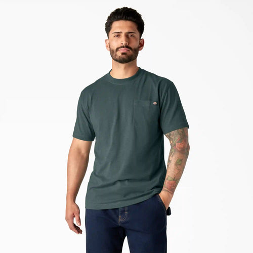 Heavyweight Heathered Short Sleeve Pocket T-Shirt
